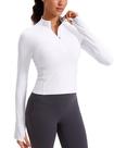 Camiseta CRZ YOGA Butterluxe com Zíper 1/2 Branca P