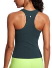 Camiseta CRZ YOGA Butterluxe de cuello alto y espalda racer en verde XXS Camiseta CRZ YOGA Butterluxe de cuello alto y espalda racer en verde XXS