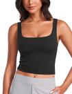 Camiseta CRZ YOGA Butterluxe Gola Quadrada Sem Mangas Preta G