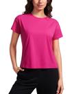 Camiseta CRZ YOGA de Algodão Pima Manga Curta Rosa M