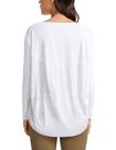 Camiseta CRZ YOGA de Algodão Pima Manga Longa Gola Canoa Branca M Camiseta CRZ YOGA de Algodão Pima Manga Longa Gola Canoa Branca M