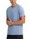 Camiseta CRZ YOGA de Secado Rápido, Elástica y Deportiva Azul Pizarra XL