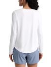 Camiseta CRZ YOGA Leve de Manga Longa Branca Tamanho G