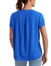 Camiseta CRZ YOGA Pequena Azul Macia e Solta para Yoga