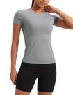 Camiseta CRZ YOGA Sem Costura, Respirável, Comprimento no Quadril, XX-S Camiseta CRZ YOGA Sem Costura, Respirável, Comprimento no Quadril, XX-S