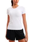 Camiseta CRZ YOGA Sem Costura Respirável para Yoga Branca M