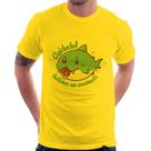 Camiseta Cuidado! Dentinhos em crescimento (Azul) - Foca na Moda