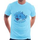 Camiseta Cuidado! Dentinhos em crescimento (Azul) - Foca na Moda