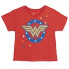 Camiseta DC Comics Liga da Justiça Mulher Maravilha Red Girls 14-16