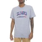 Camiseta DCShoes M/C Stacked Drip Cinza Mescla