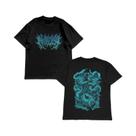 Camiseta De Algodão De Manga Curta Com Estampa De Banda De Metal Para O Verão Masculino, Tendência