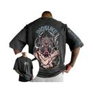 Camiseta De Algodão Demon Slayer Anime Para Homens E Mulheres, Manga Curta, Estampa Gráfica De