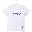 Camiseta de Algodão Família Santo Deus Branca