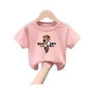 Camiseta De Algodão Infantil, Camiseta De Verão Para Meninos E Meninas, Manga Curta, Marca De Luxo,
