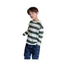 Camiseta De Algodão Listrada Para Meninos E Meninas, Manga Comprida, Casual, Outono, Ajuste Solto, Camiseta De Algodão Listrada Para Meninos E Meninas, Manga Comprida, Casual, Outono, Ajuste Solto,