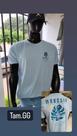Camiseta de algodão masculina