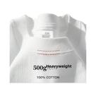 Camiseta De Algodão Puro Pesado 500G Com Ombros Caídos E Manga Curta Para Homens E Mulheres, Casual
