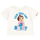 Camiseta de bebê Ms Rachel Newborn 3-6 meses branca Camiseta de bebê Ms Rachel Newborn 3-6 meses branca