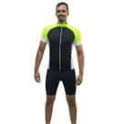 Camiseta de ciclismo com fita refletiva manga curta