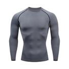 Camiseta De Compressão De Manga Longa Para Homens, Rápido Secagem, Para Corrida E Treinamento Na