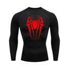 Camiseta De Compressão Masculina Com Estampa De Aranha, Secagem Rápida, Para Treino Na Academia,