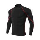Camiseta de Compressão Masculina de Manga Longa - Secagem Rápida para Corrida, Fitness e Musculação
