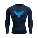 Camiseta De Compressão Masculina De Secagem Rápida Para Corrida, Manga Curta, Proteção Solar Para