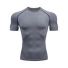 Camiseta De Compressão Masculina De Secagem Rápida Para Corrida, Manga Curta, Roupas De Treinamento