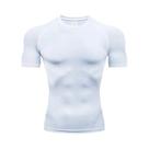 Camiseta De Compressão Masculina MMA Rashguard De Manga Curta Para Treino De Academia, Boxe E Jiu