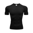 Camiseta De Compressão Masculina MMA Rashguard De Manga Curta Para Treino De Academia, Boxe E Jiu