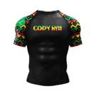 Camiseta De Compressão Masculina No-Gi BJJ Em Poliéster E Elastano Para Treino De Jiu-Jitsu E Camiseta De Compressão Masculina No-Gi BJJ Em Poliéster E Elastano Para Treino De Jiu-Jitsu E