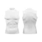Camiseta De Compressão Sem Mangas Para Homens, Secagem Rápida, Decote Em V, Top De Fitness Para