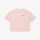 Camiseta de Crocodilo de Paisagem de Malha Relaxada