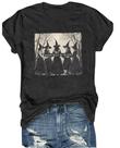 Camiseta de Halloween Camiseta estampada BOMYTAO Witch para mulheres