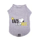 Camiseta de Inverno Snoopy Lazy Days Cinza Tamanho P - Zooz Pets