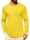Camiseta de manga comprida Cotrasen com gola redonda e absorção de umidade Camiseta de manga comprida Cotrasen com gola redonda e absorção de umidade