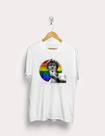 Camiseta de manga curta com estampa renascentista do orgulho PRIDE Camiseta de manga curta com estampa renascentista do orgulho PRIDE