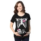 Camiseta de maternidade Crazy Dog Funny Skeleton It's A Girl