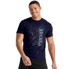 Camiseta de moda Hanes Y06382 Eagle America para homens tamanho L