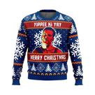 Camiseta De Natal Masculina plus Size, Confortável E Relaxada, Estampa Die Hard, Outono/Inverno
