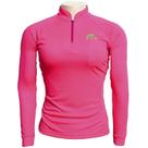Camiseta de Pesca EP Fishing Basic Feminina Rosa com Verde Neon (+50UV)
