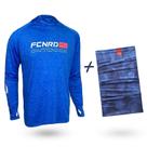 Camiseta de Pesca Faca na Rede Ride One Royal + Bandana Tb19 Ocean