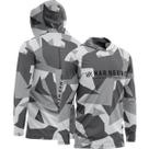 Camiseta de Pesca Masculina Proteção Solar UV X-Protection Sublimada Camuflada Geometrica - Mar Negro
