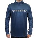 Camiseta de Pesca Shimano Peixe Espada com Touca (Azul, +50UV)