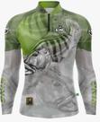 Camiseta de Pesca Tucunare Manga Longa e Gola Proteção Solar UV50+ King Brasil