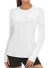 Camiseta de Protección Solar AURUZA para Mujer UPF50+ de Manga Larga Blanca Talla L