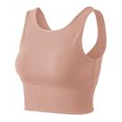 Camiseta de treino curta U/D reversível com nervuras rosa XXL