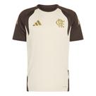 Camiseta de Treino do Flamengo Adidas em Jersey Bege Tamanho:M Camiseta de Treino do Flamengo Adidas em Jersey Bege Tamanho:M