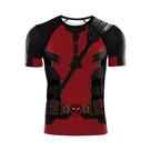 Camiseta De Verão Masculina Y2K Deadpool Wolverine 3, Manga Curta, Top De Treinamento De Super-Herói