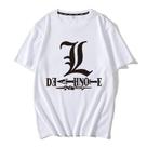 Camiseta Death Note Yagami Moon, roupa de rua, moda, manga curta